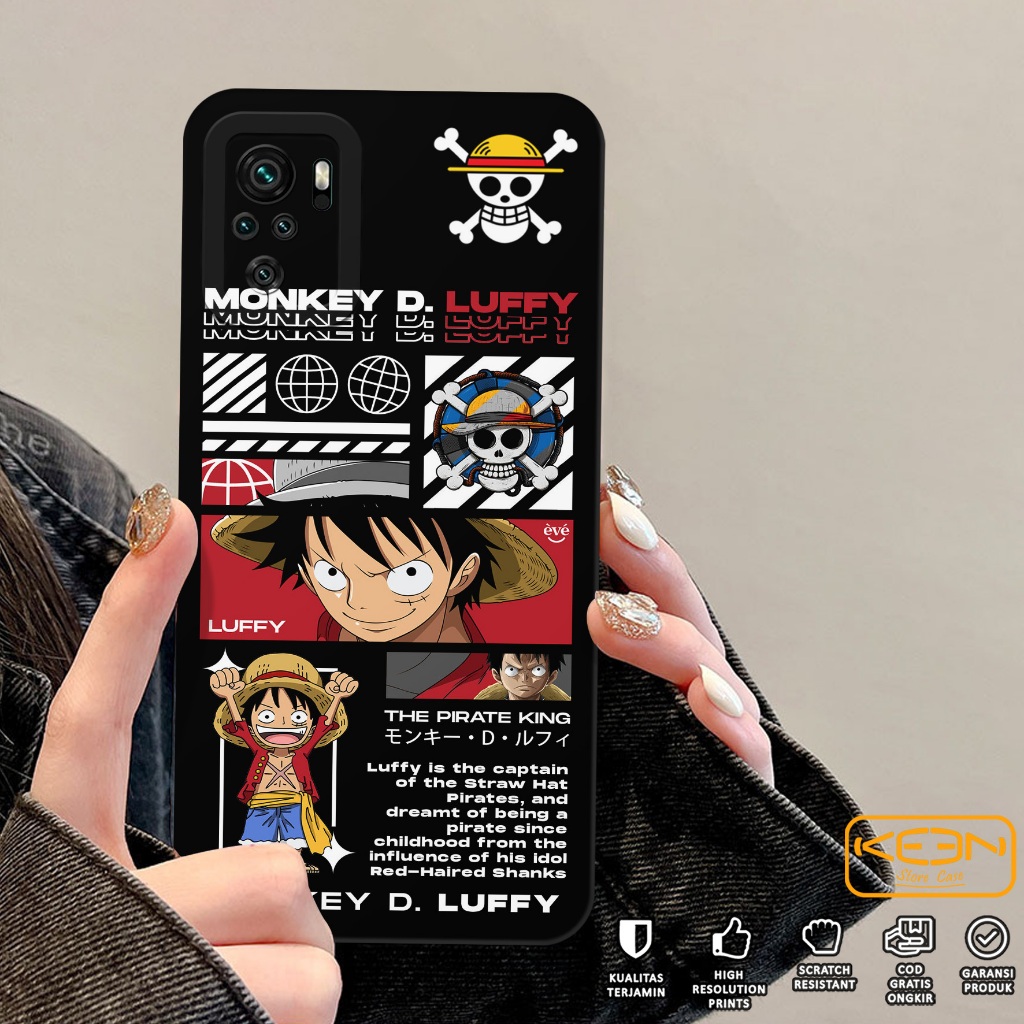 Case Xiaomi Redmi Note 10/Note 10S - Casing Hp Xiaomi Redmi Note 10/Note 10S Motif One Piece - Softc