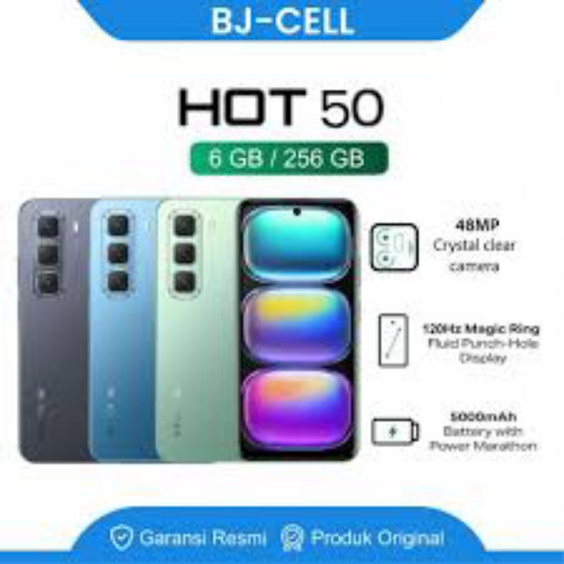 Handphone Infinix hot 50 ram 8/256