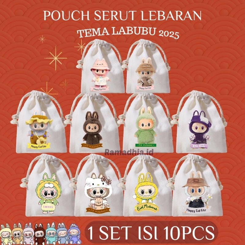 

AMPLOP SERUT LEBARAN POUCH TEMA LABUBU ISI 10PCS