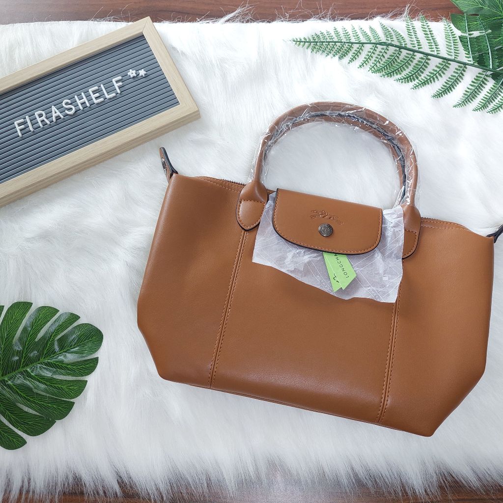 LC le pliage cuir s brown bag