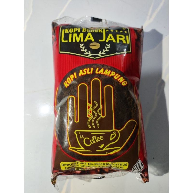 

Kopi Bubuk Lima Jari Asli Lampung (100 gr)