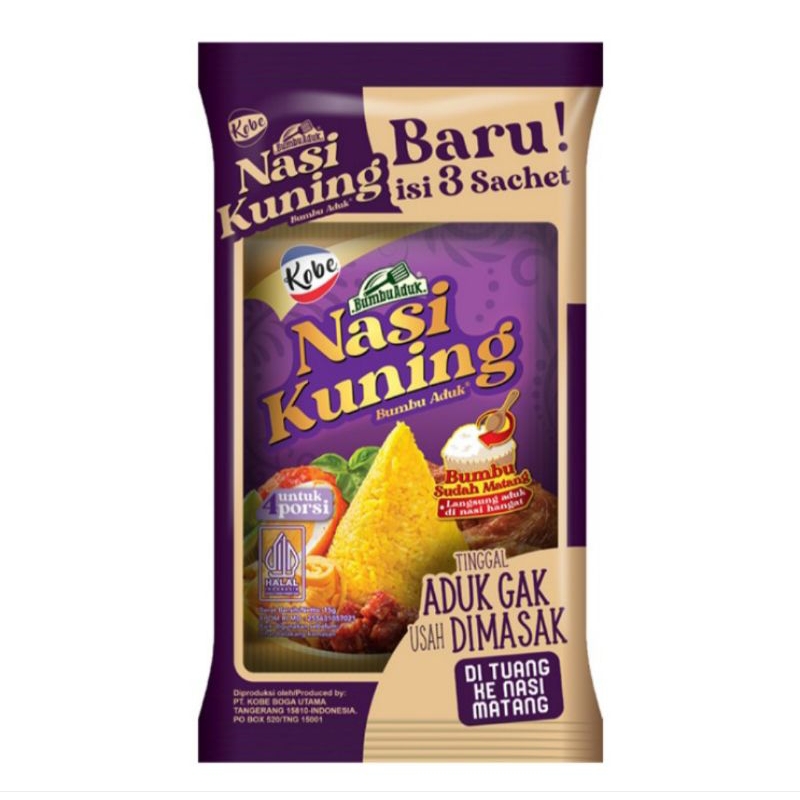 

Kobe Bumbu Aduk Nasi Kuning 3 x 15 g