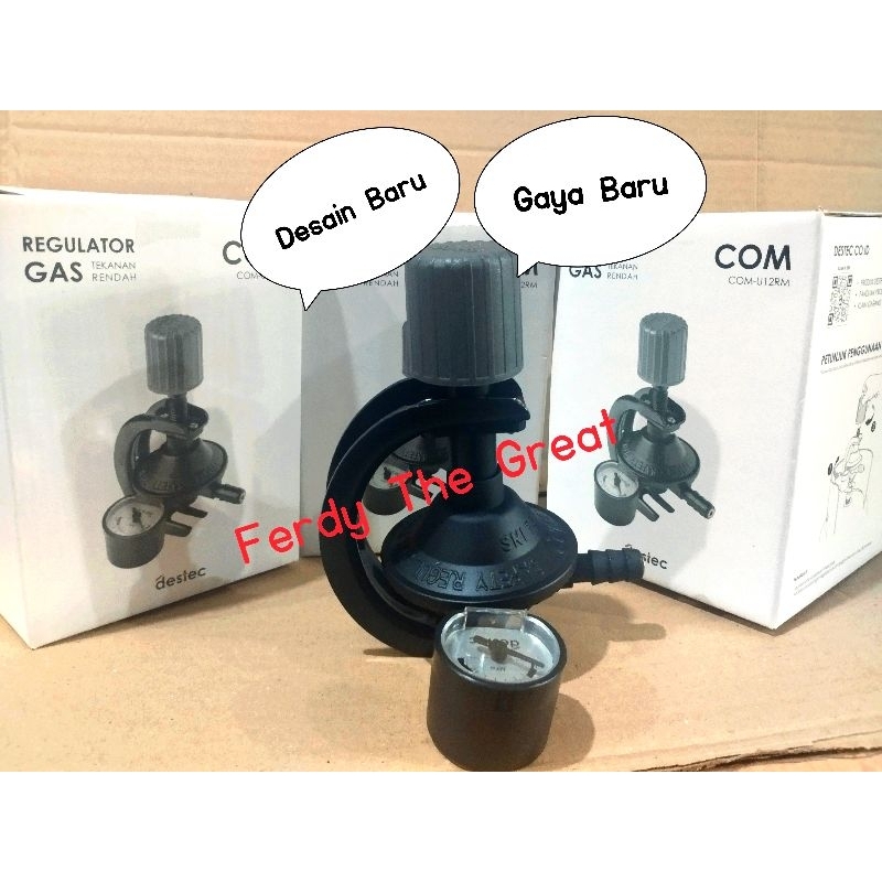 Regulator gas destec putar / Kepala Gas destec putar STARCAM COM-U12RM Destec meter ampere / regulat