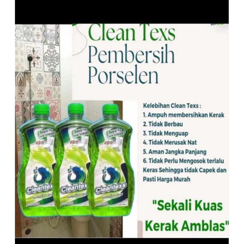 cleantex pembersih porselen 1 liter