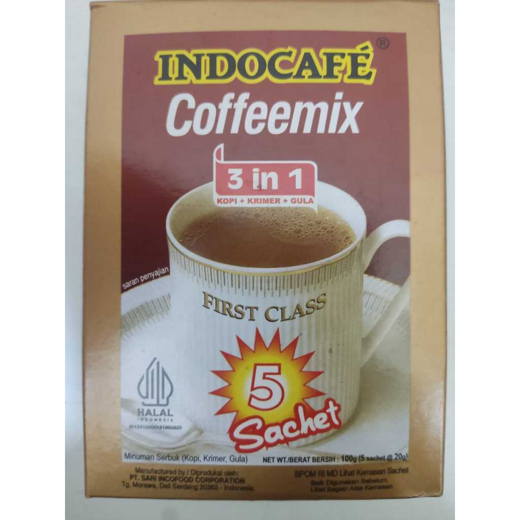 

INDOCAFE Coffemix 3 in 1 isi 5 Saset _ 20 gram/Saset_ PROMO MURAH