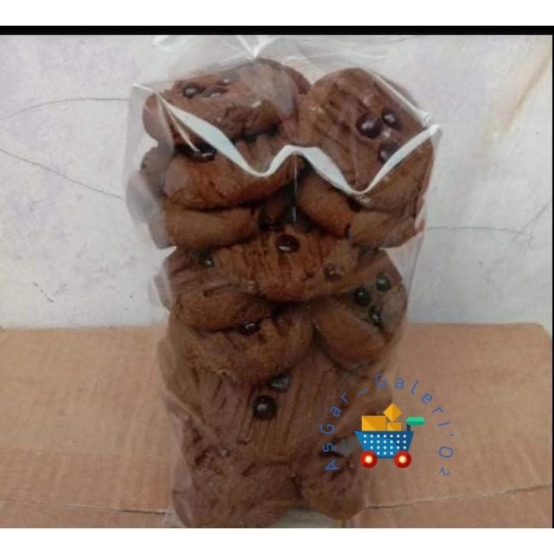 

kue coklat chocochip 500gr/cockies coklat lebaran asli garut