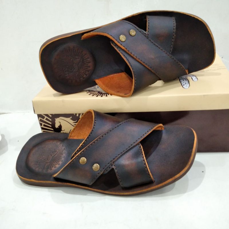 Sandal Pria Kulit Original | Sandal Kulit Pria Dewasa