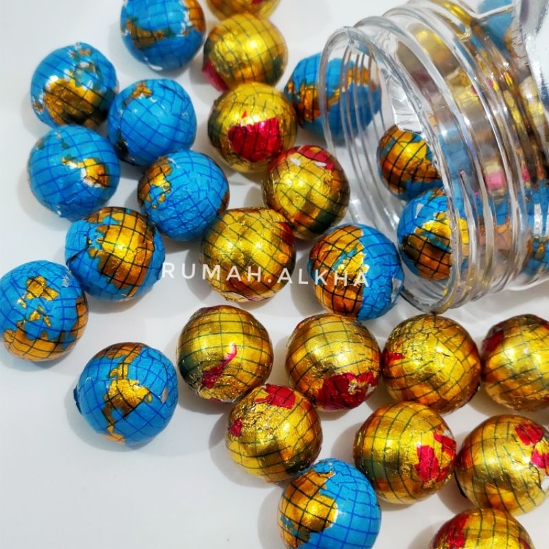 

Coklat Bumi Globe Chen Liang Ji - Coklat bentuk Globe - Coklat Bumi - Coklat Gold Koin