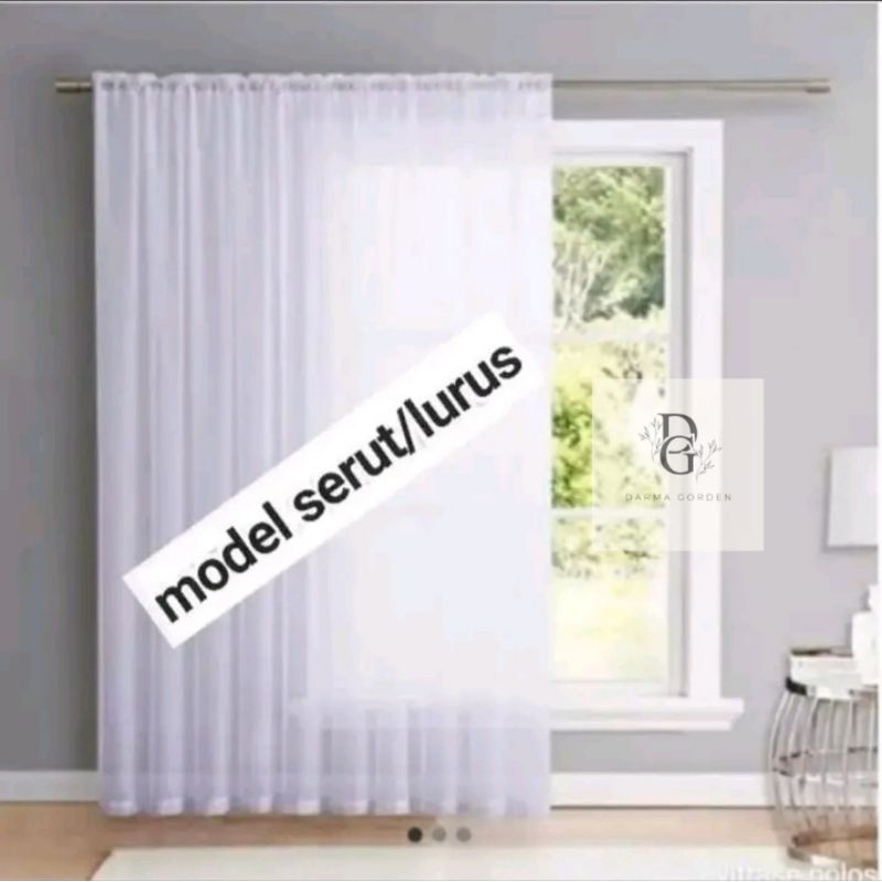 VITRASE PUTIH POLOS MODEL SERUT PREMIUM
