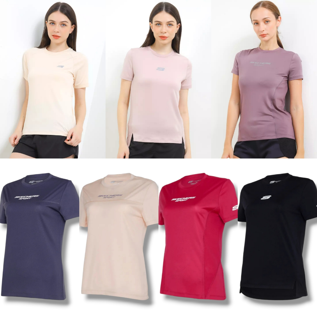 Kaos Skechers Running / Sport Women Tee Original