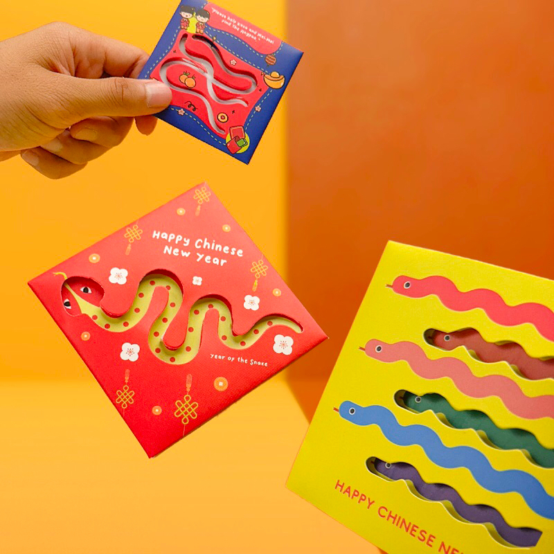 

(LANGSUNG DIKIRIM) ANGPAO IMLEK 2025 SNAKE PREMIUM CUTE 3D