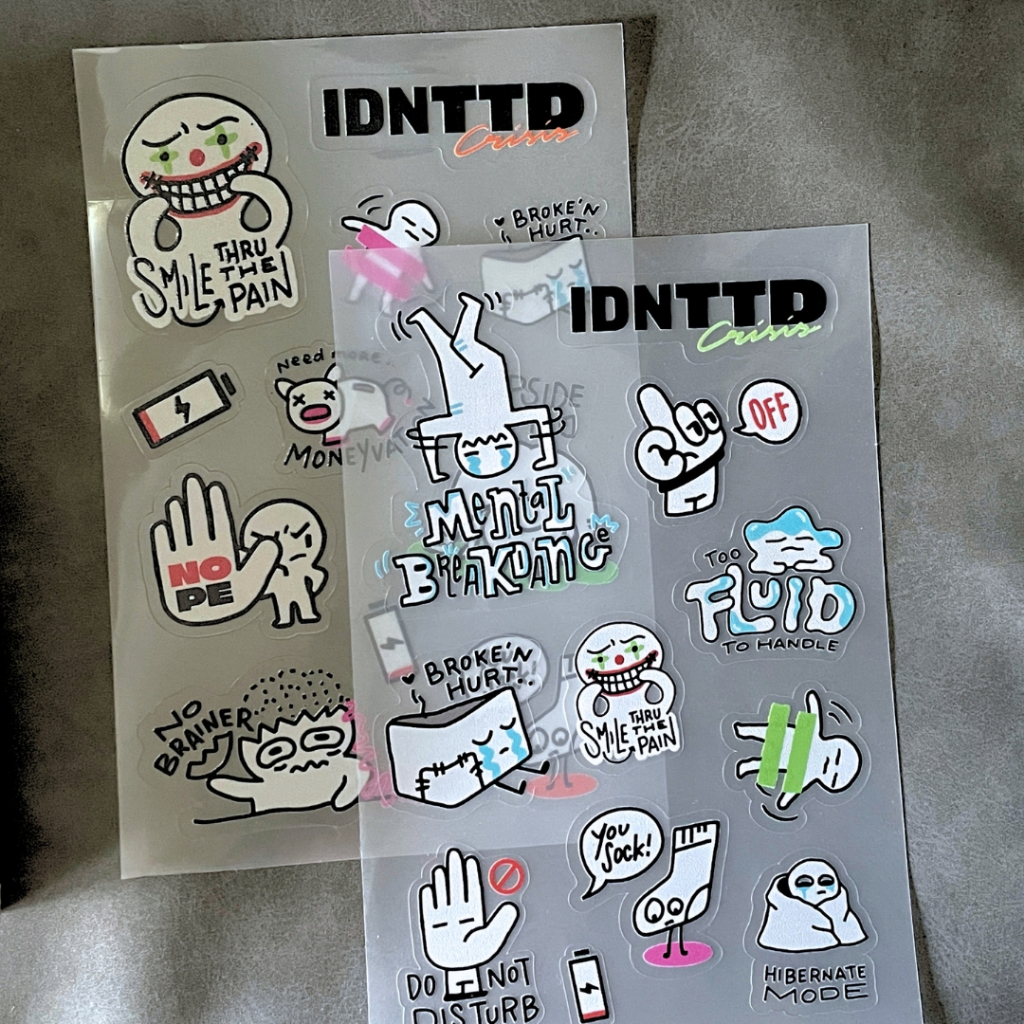 

Idnttd.crisis | CRISIS SERIES - Sticker Sheet Transparan