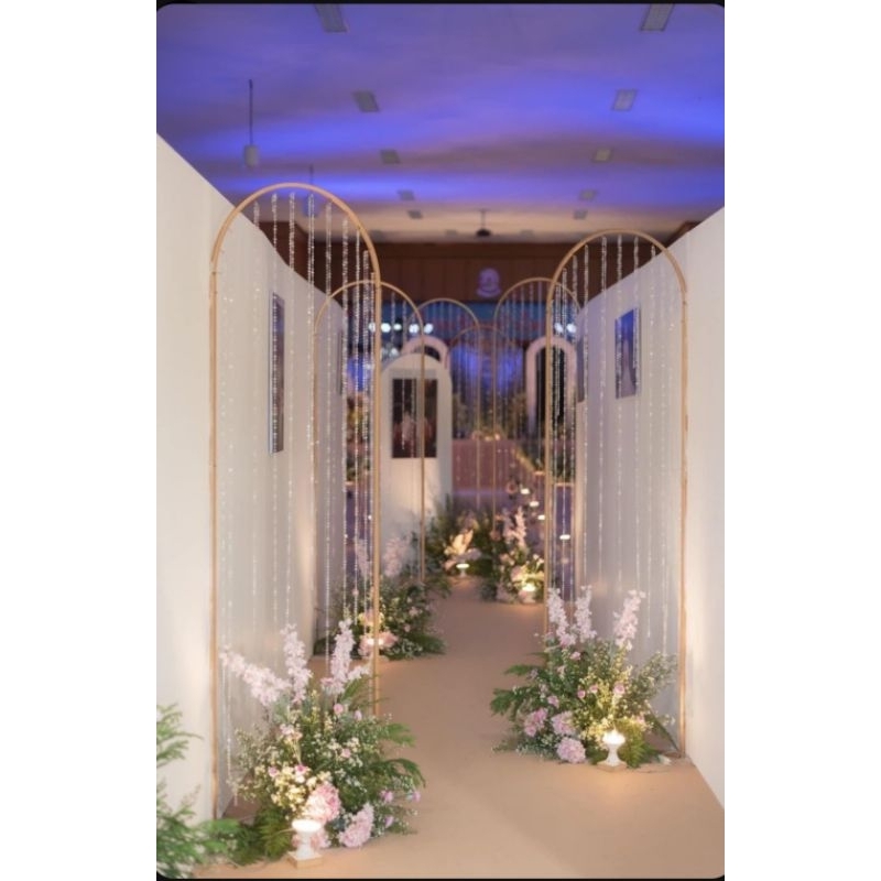 COD PREMIUM DEKOR STANDING LAMPU OVAL BESI DEKORASI PREMIUM