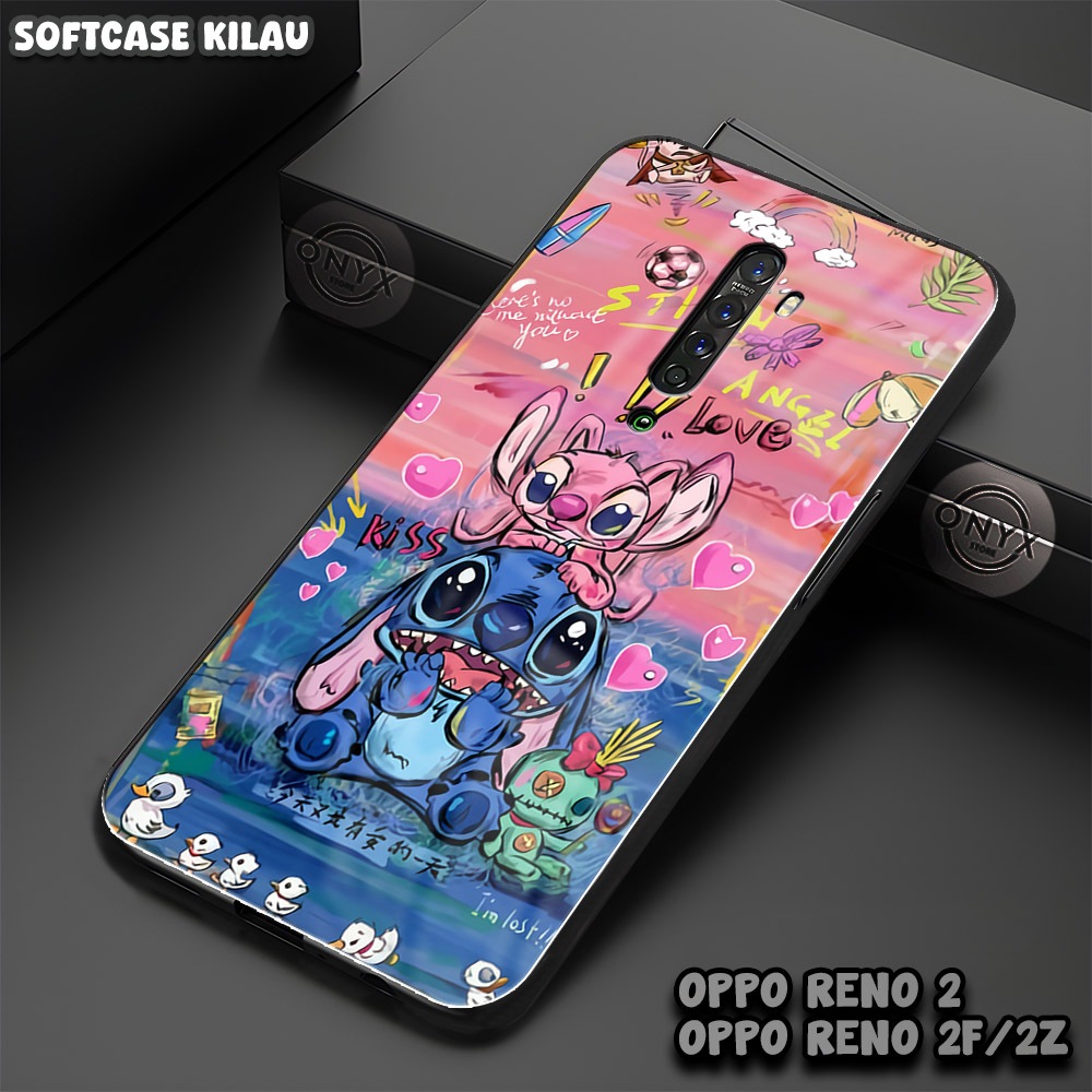AA46 SOFTCASE OPPO RENO 2 | 2F | 2Z | Motif Aesthetic Cartoon | Casing Kaca Murah | Case Oppo Keren 