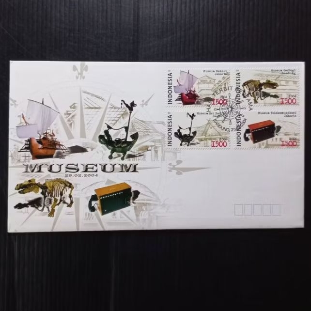 

SAMPUL HARI PERTAMA PRANGKO PERANGKO INDONESIA SERI MUSEUM 2004