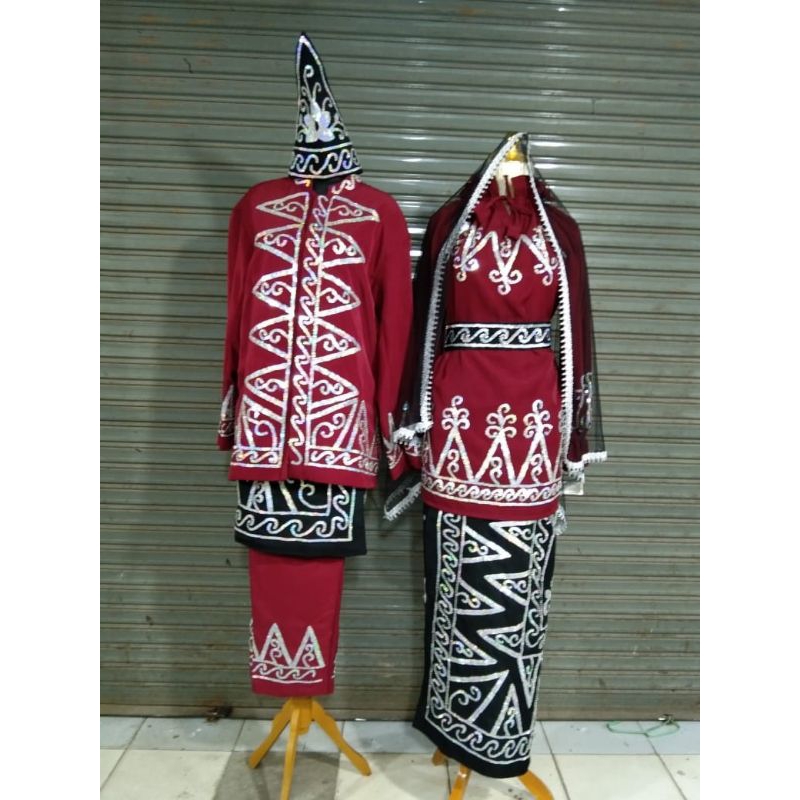 sepasang baju adat banjar Nanang galuh