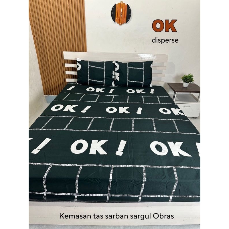Sprei motif size 180x200xT30cm / bahan katun disperse