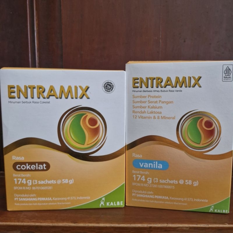 

Entramix Susu Bubuk 174g (3 Sachet @58g) – Sumber Nutrisi Lengkap, Rasa Cokelat & Vanila