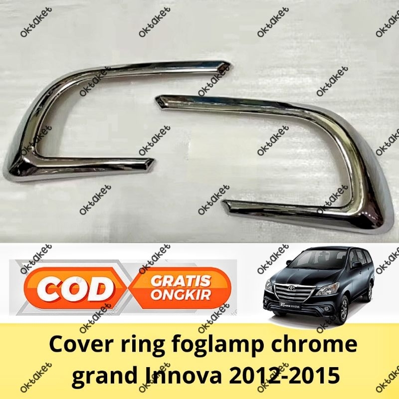 Cover foglamp grand Innova 2014 2015  foglamp cover chrome