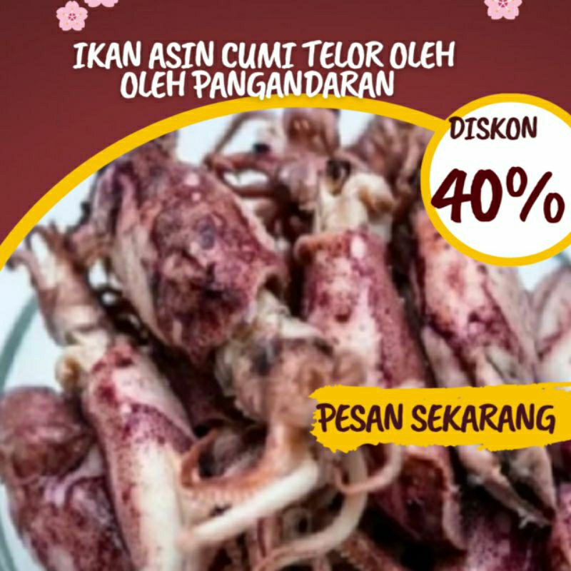 

Ikan Asin Cumi Telor Oleh Oleh khas Pangandaran 250gr