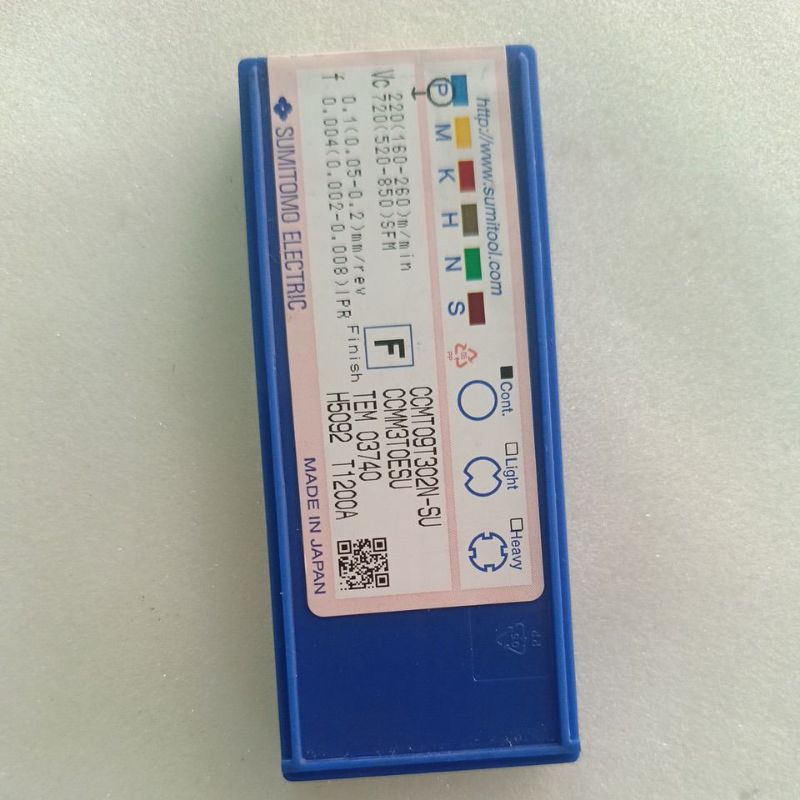 insert bubut ccmt 09t302N SU T1200A sumitomo