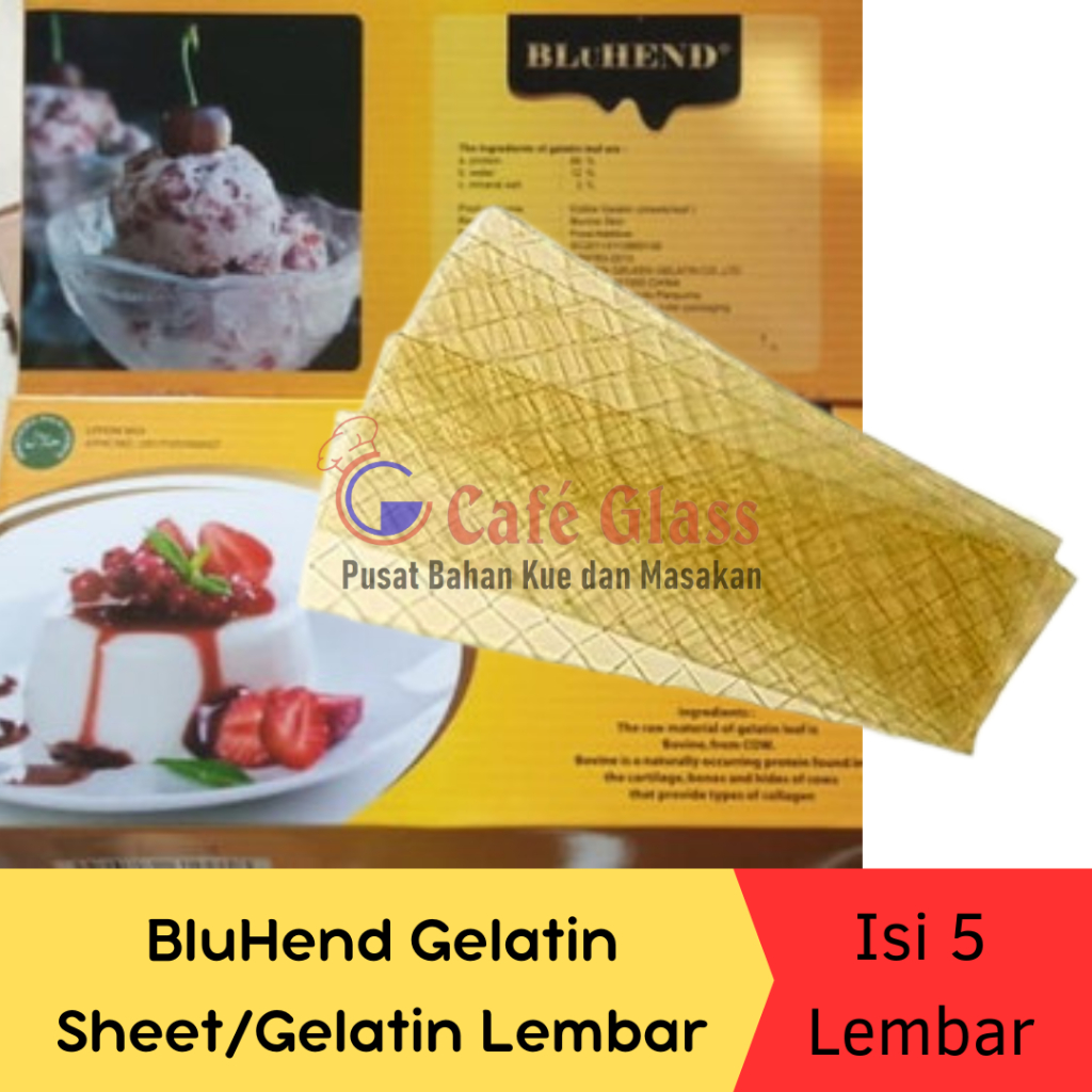 

BLuHEND Gelatin Sheet/Gelatin Lembar Isi 5Lembar