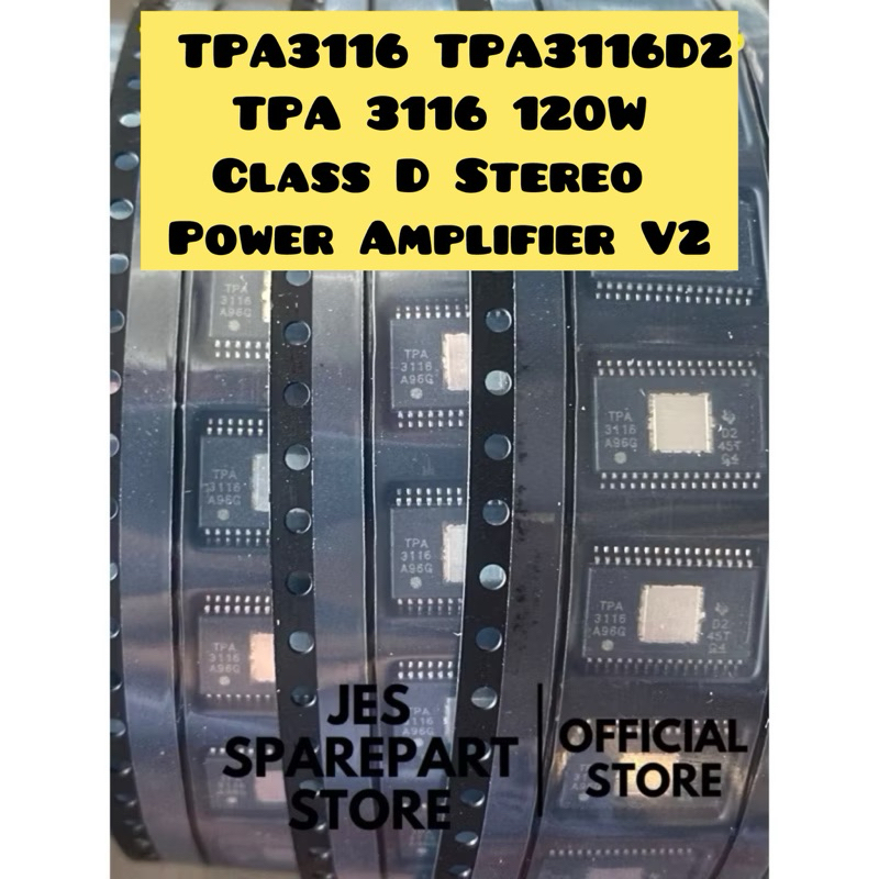 TPA3116 TPA3116D2 TPA 3116 120W Class D Stereo Power Amplifier V2