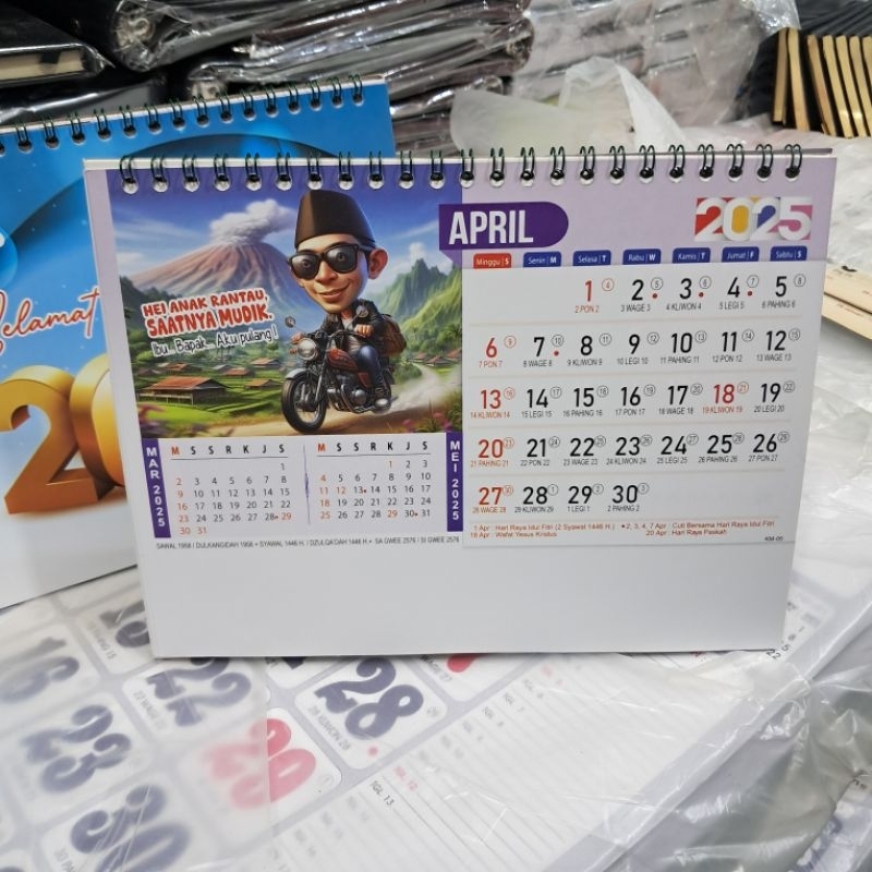 

KALENDER MEJA STANDAR 2025 MOTIVASI KARIKATUR