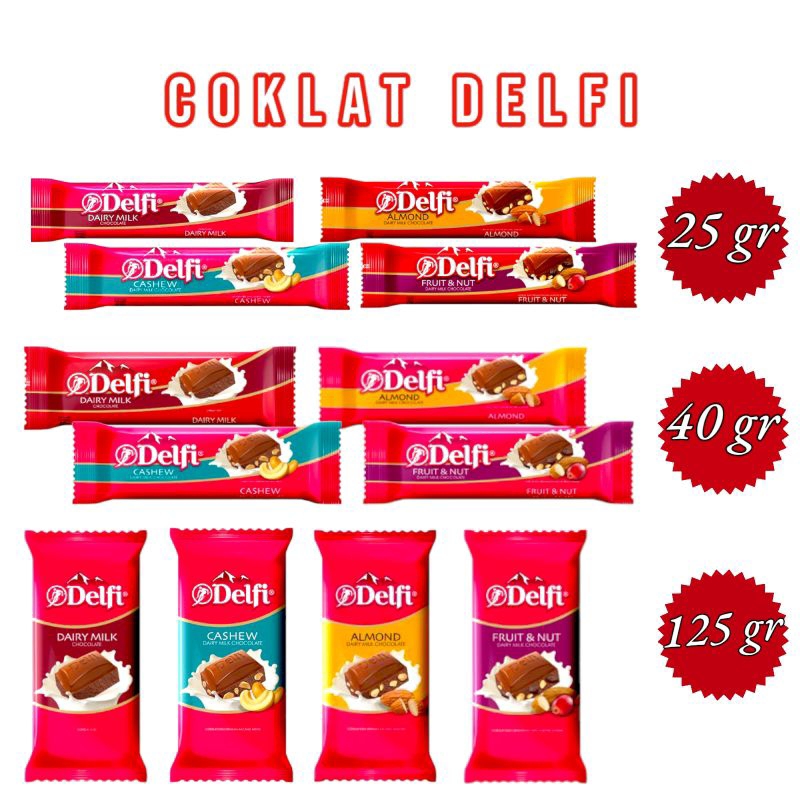 

COKLAT DELFI 25 GR, 40 GR, 125 GR