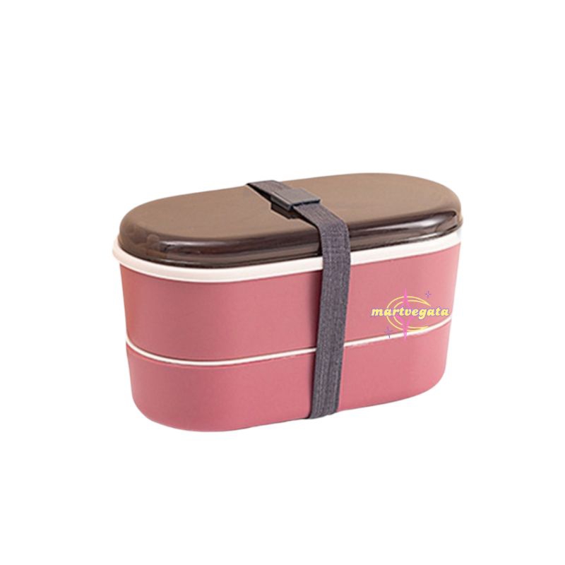 Lunch box Bento 2 sekat | Tempat makan bekal 2 sekat Kitchenware
