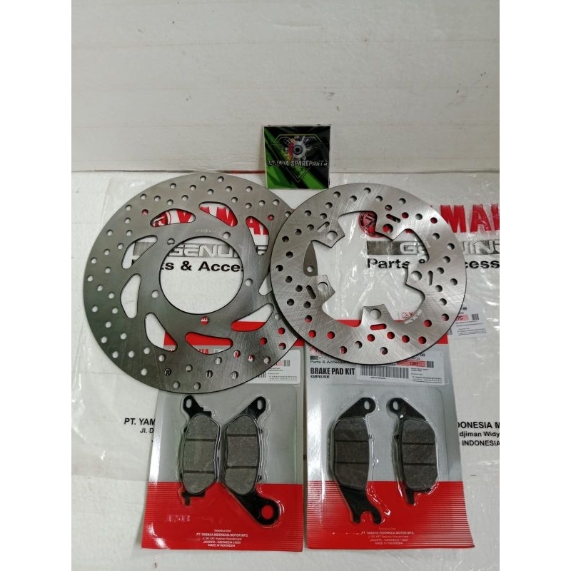 PIRINGAN DEPAN BELAKANG+KAMPAS REM DEPAN BELAKANG YAMAHA VIXION OLD NEW NVL ORI SUNSTAR