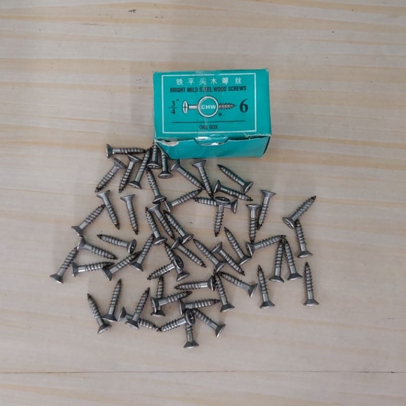 Paku / Mur / Baut Ulir / Sekrup Kayu 3/4 Inch 6mm