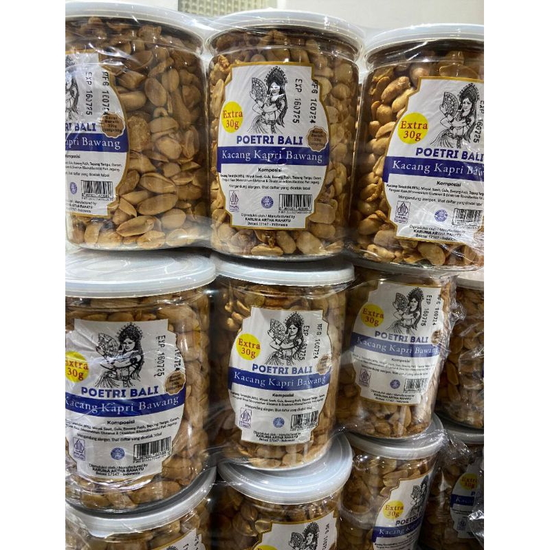 

Poetri Bali Kacang Kapri Bawang 300gr Extra 30g