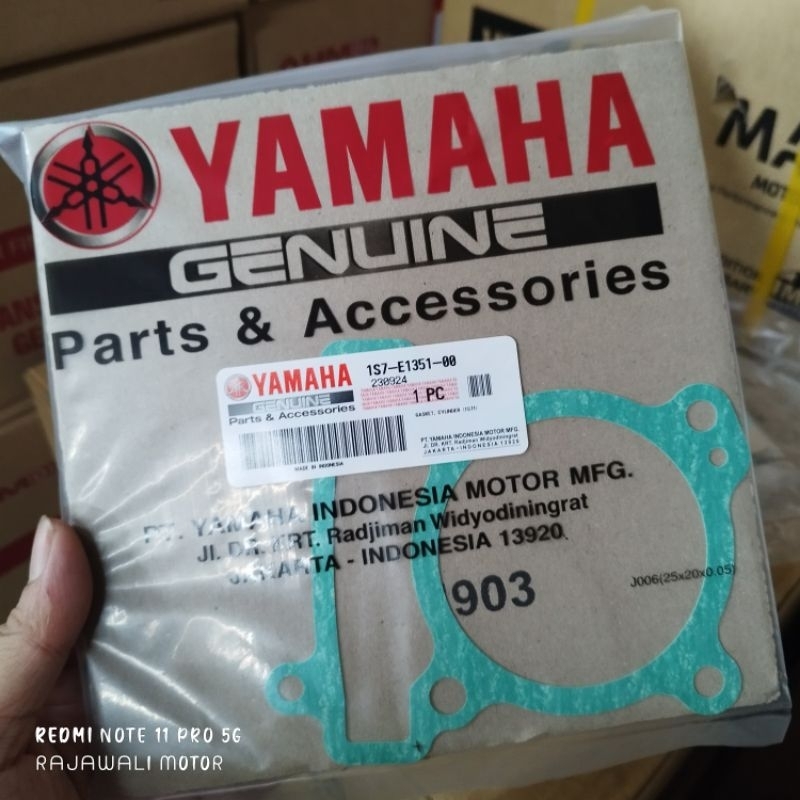 1S7-E1351-00 paking / gasket cylinder blok jupiter mx 1S7 yamaha original