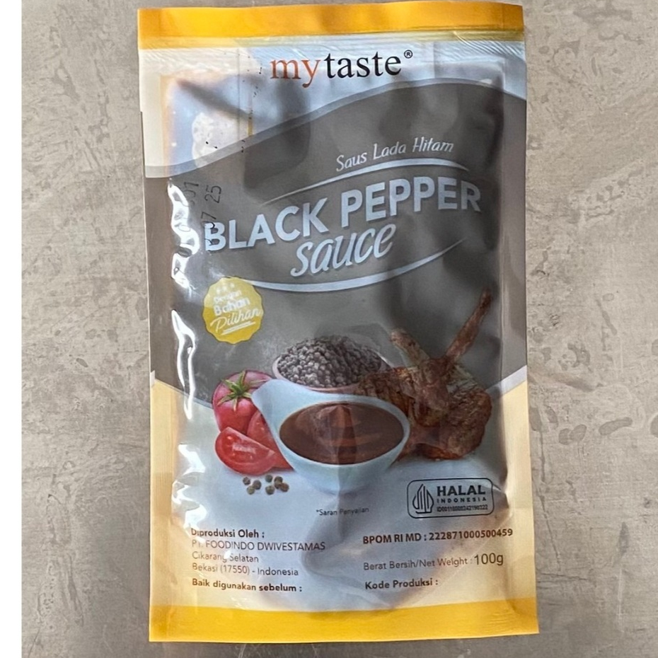 

My Taste Saus Black Pepper / Lada Hitam 100gr