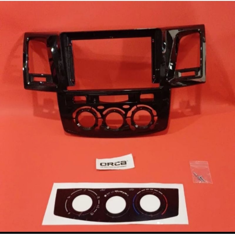 frame head unit android 9 inch mobil fortuner G 2007-2015