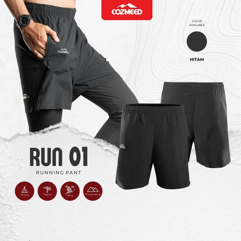 Outdoor Indonesia - 000618 - Celana Pendek Olahraga Pria Cozmeed / celana Running cozmeed