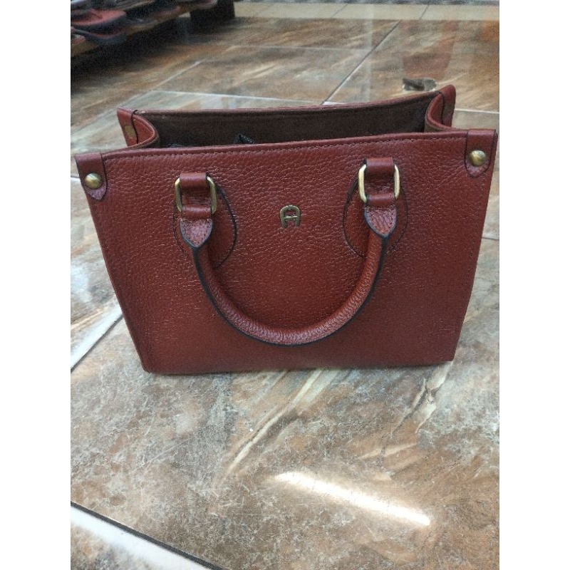 Tas Aigner Women Original Kulit Asli