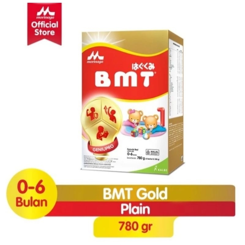 

Morinaga BMT GOLD 1 Geniupro Susu Formula Bayi Usia, 0-6 Bulan, Ukuran : 780 gram