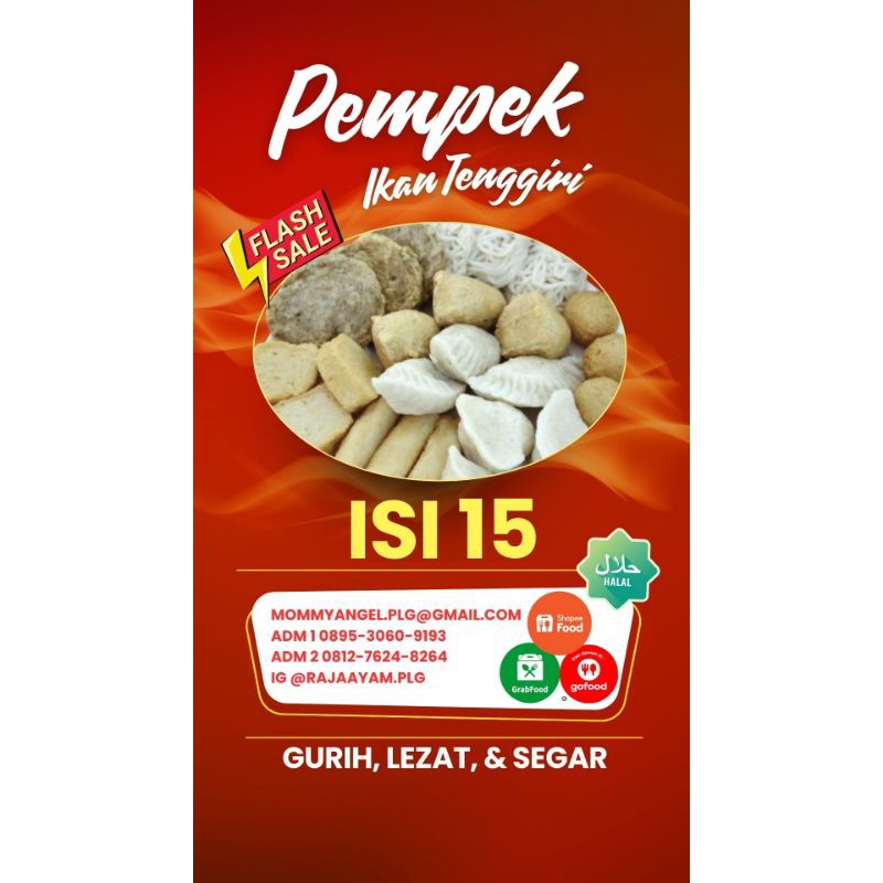 

Pempek Ikan Palembang Isi 15 (Mommy Angel)