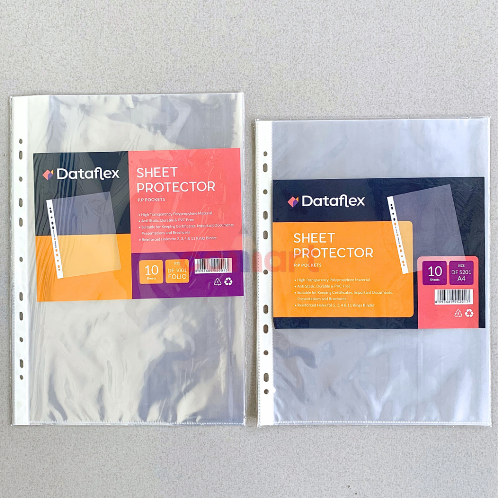 

100 Lembar Sheet protector Dataflex / PP pocket / Plastik binder A4 / Folio