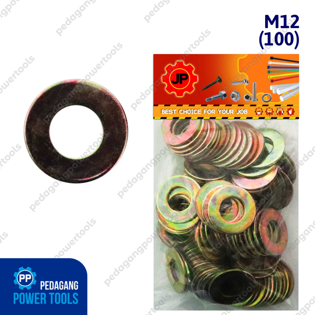 RING PLAT M 12 - RING PLAT BAUT M12 ISI 100 PCS