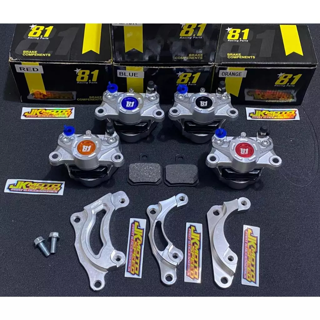KALIPER + BREKET formula 81 racing part 8.1 MIO SMILE SOUL FINO XEON piringan CAKRAM DEPAN DISK DIS 