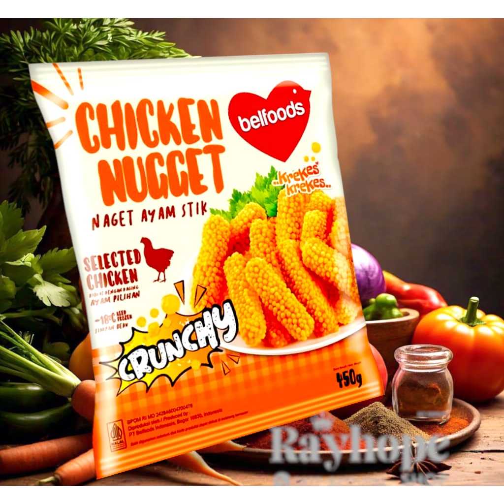 

PROMO Frozen Food Makanan Beku Siap Saji Masak Goreng Chicken Nugget Naget Daging Meat Ayam Stick Stik Belfoods Belfood Bubble Crunchy Crispy 450gr 450 gr gram Murah Termurah Ide Jualan UMKM Viral Kekinian Horeca Horeka Sahur Lebaran Puasa Natal Gorengan