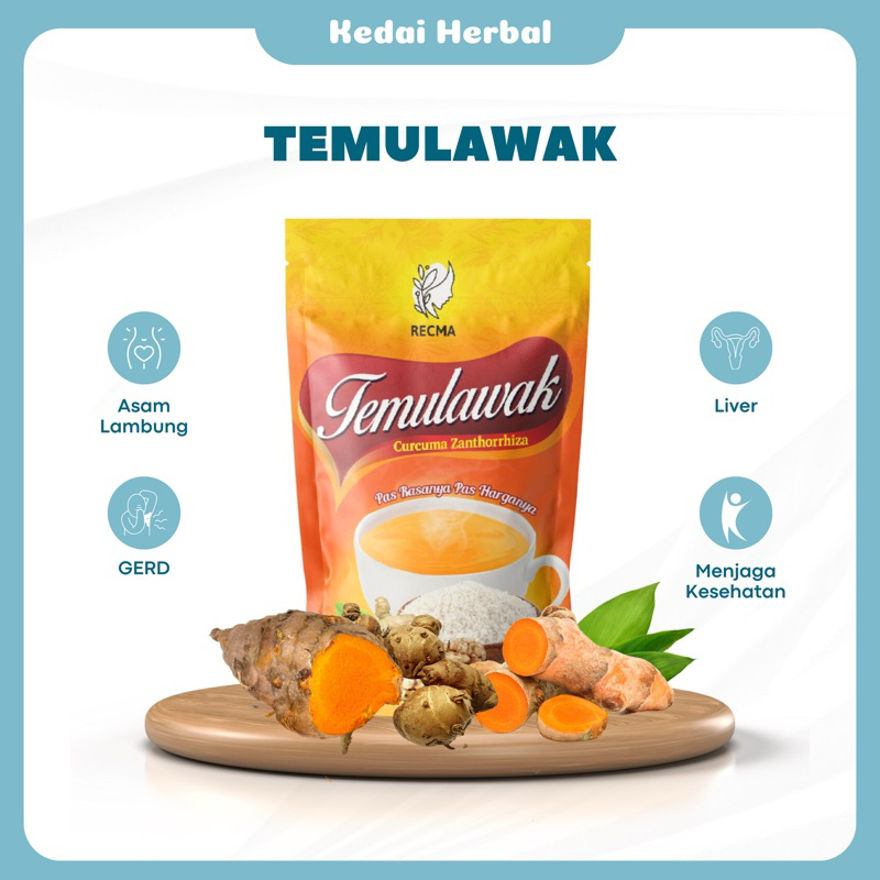 

Tamulawak instan Penambah Nafsu makan atasi Magh Gerd Liver