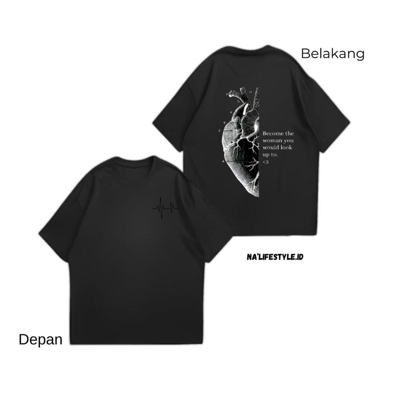 kaos jantung hati/ custome sesuai request (bisa custome pakai foto)pria/wanita | desain
