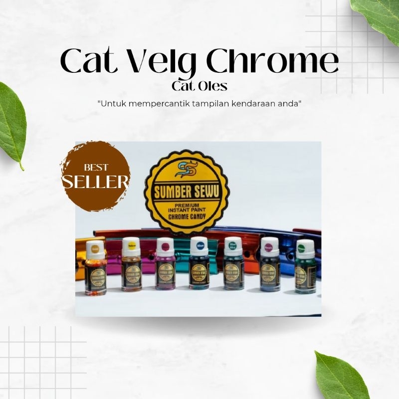Cat Velg Candy Chrome // Cat Oles Candy Tone // Cat Chrome Candy Paint // Cat Logam //Pewarna Logam 