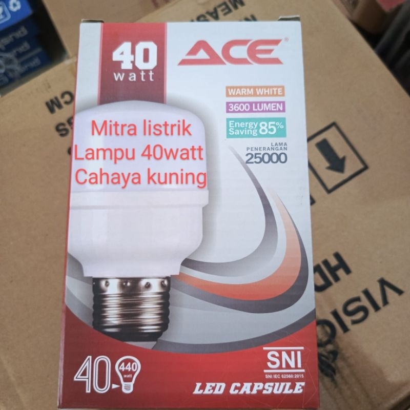 Lampu led 40watt cahaya kuning