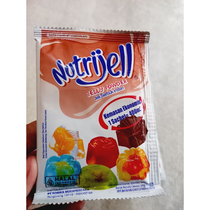 

Nutrijell jelly powder Coklat kemasan ekonomis 10gr