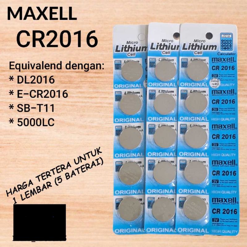 Baterai CR 2016 CR2016 ORIGINAL 3 volt